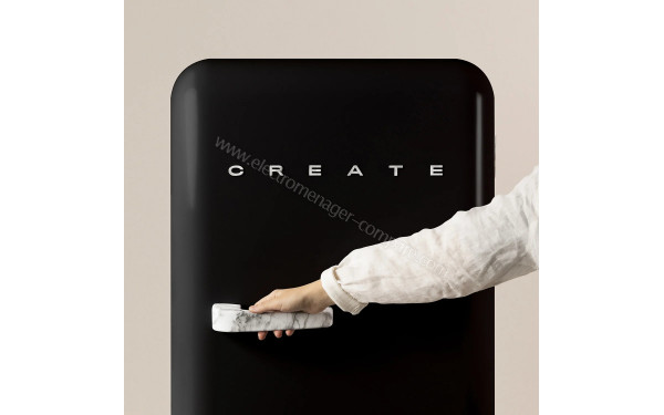 CREATE Retro Fridge 281L Marbre Noir - Mise en situation