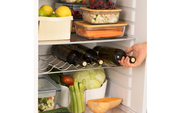 CREATE Retro Fridge 281L Marbre Rouge - Clayette porte-bouteilles