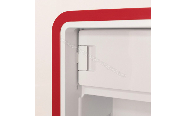 CREATE Retro Fridge 281L Marbre Rouge - Porte du freezer