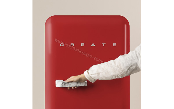CREATE Retro Fridge 281L Marbre Rouge - Mise en situation