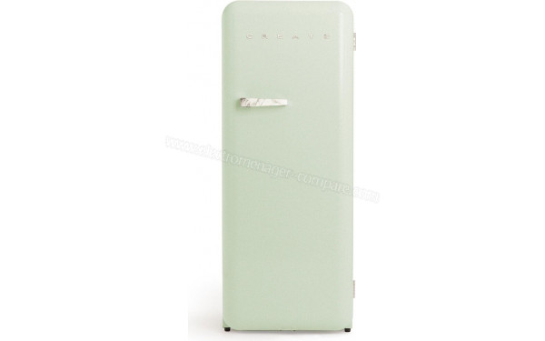 CREATE Retro Fridge 281L Marbre Vert Pastel - Vue de face