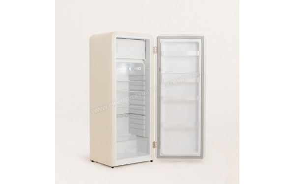 CREATE Retro Fridge 281L Or Beige - Vue 3/4 gauche
