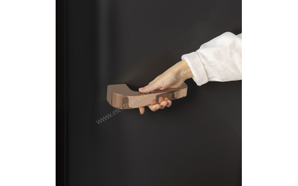 CREATE Retro Fridge 281L Rose Gold Noir - Poign&eacute;e Rose Gold
