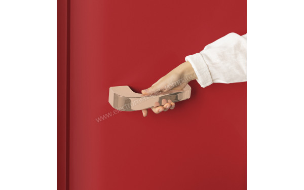 CREATE Retro Fridge 281L Rose Gold Rouge - Poign&eacute;e Rose Gold