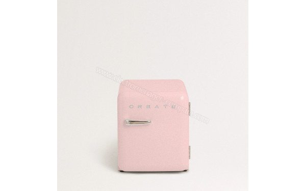 CREATE Retro Fridge 48L Argent Rose - Vue de face
