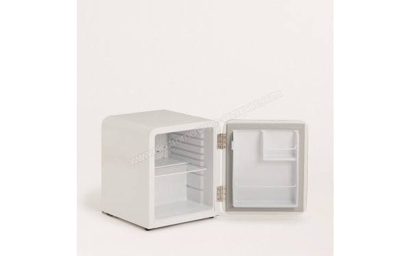 CREATE Retro Fridge 48L Bois Blanc - Vue de l'int&eacute;rieur