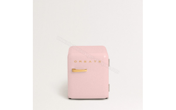 CREATE Retro Fridge 48L Bois Rose - Vue de face