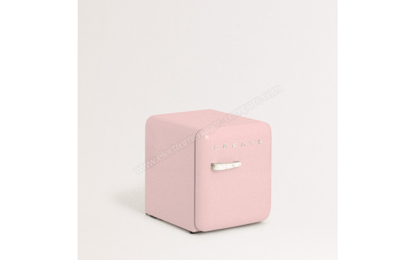 CREATE Retro Fridge 48L Marbre Rose - Vue 3/4 gauche