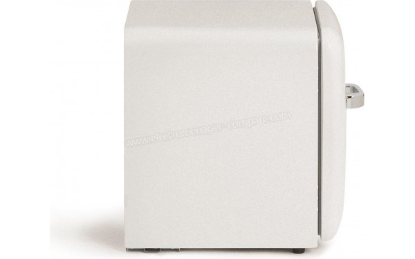 CREATE Retro Fridge 48L Argent Blanc - Vue de profil