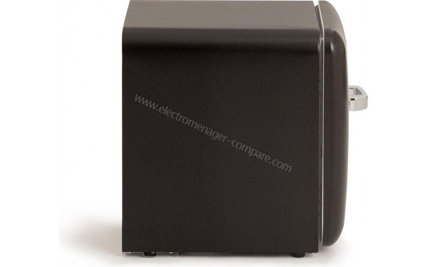 CREATE Retro Fridge 48L Argent Noir - Vue de profil