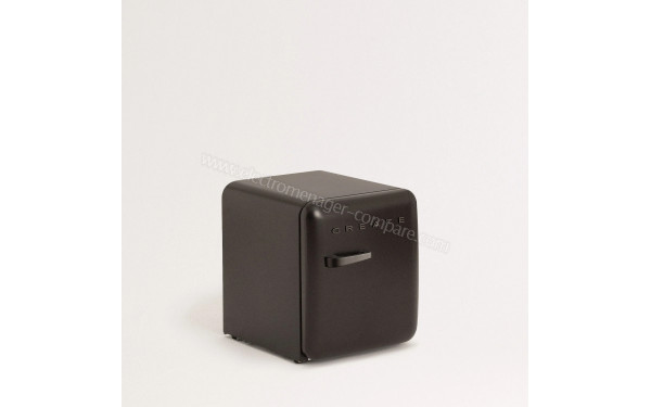 CREATE Retro Fridge 48L Black Noir - Vue 3/4 gauche