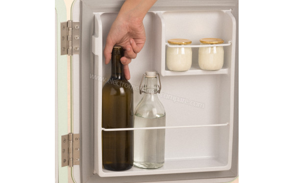 CREATE Retro Fridge 48L Marbre Vert Pastel - Mise en situation