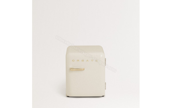 CREATE Retro Fridge 48L Or Beige - Vue de face