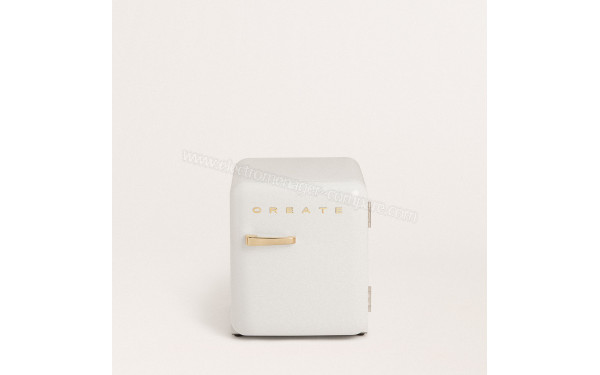 CREATE Retro Fridge 48L Or Blanc - Vue de face