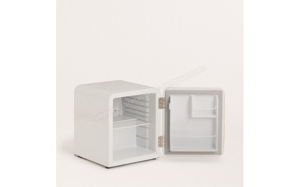 CREATE Retro Fridge 48L Or Blanc - Vue de l'int&eacute;rieur