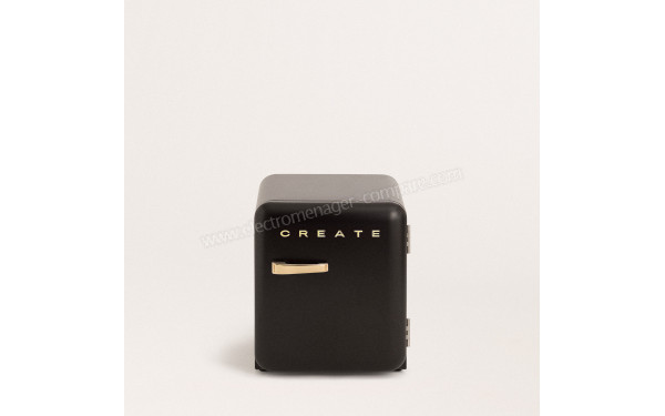 CREATE Retro Fridge 48L Or Noir - Vue de face