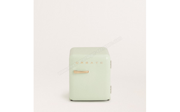CREATE Retro Fridge 48L Or Vert Pastel - Vue de face