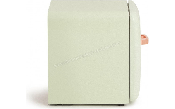CREATE Retro Fridge 48L Rose Gold Vert Pastel - Vue de profil