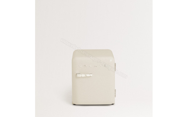 CREATE Retro Fridge 48L Marbre Beige - Vue de face