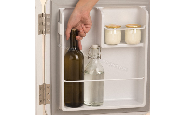 CREATE Retro Fridge 48L Marbre Blanc - Mise en situation