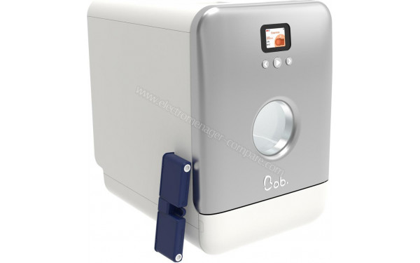 DAAN TECH Bob Gris et Blanc - Vue 3/4 gauche avec la cassette de dosage de produit