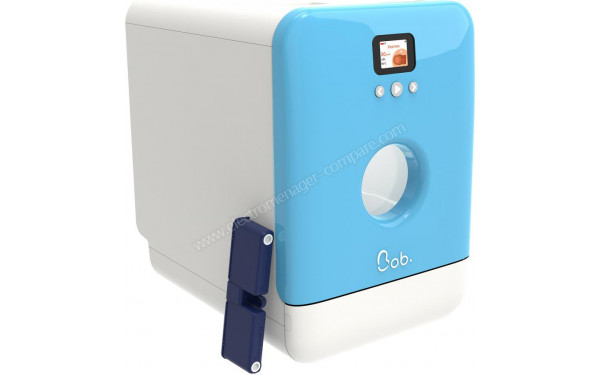 DAAN TECH Bob Pack Premium Bleu Maya - Vue 3/4 gauche avec la cassette de dosage de produit