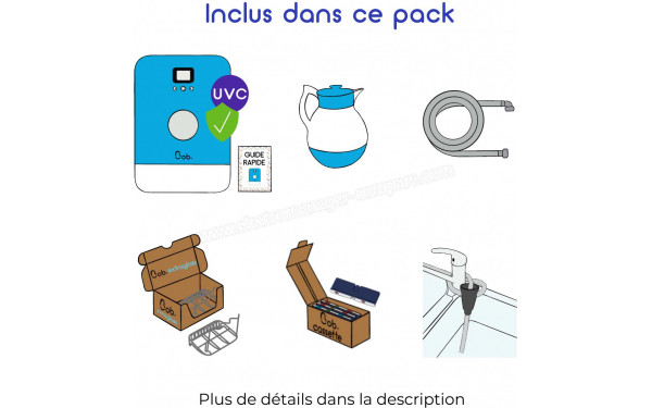 DAAN TECH Bob Pack Premium Bleu Maya - Contenu du Pack