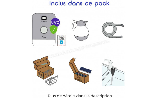DAAN TECH Bob Pack Premium Silver - Contenu du Pack