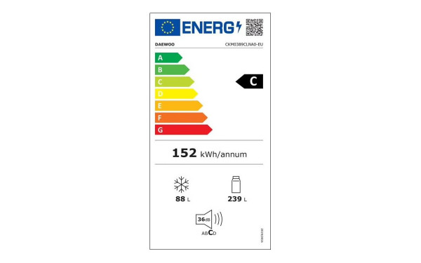 DAEWOO CKM0389CLNA0 - &Eacute;tiquette &eacute;nergie v2