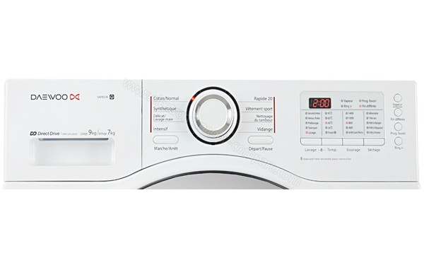 DAEWOO DWC-LDC1422S - Panneau de commandes (cr&eacute;dit : Darty)