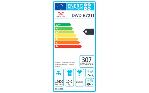 DAEWOO DWD-E7211 - &Eacute;tiquette &eacute;nergie