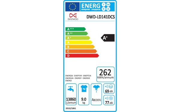DAEWOO DWD-LD141DCS - &Eacute;tiquette &eacute;nergie
