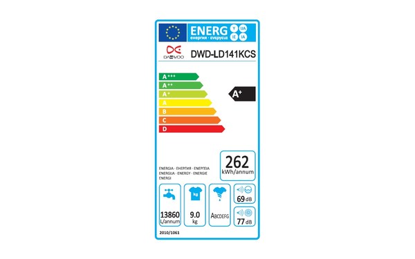 DAEWOO DWD-LD141KCS - &Eacute;tiquette &eacute;nergie