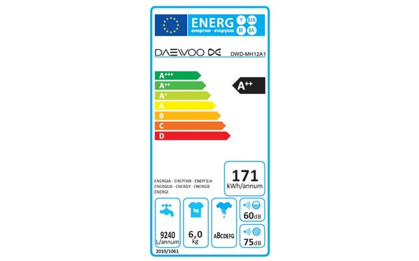 DAEWOO DWD-MH12A1 - &Eacute;tiquette &eacute;nergie