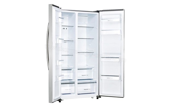 DAEWOO FRN-H540B2X - Vue 3/4 gauche de l'int&eacute;rieur vide