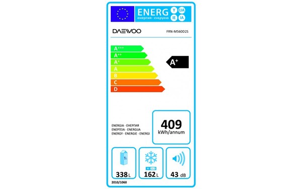 DAEWOO FRN-M560D2S - &Eacute;tiquette &eacute;nergie