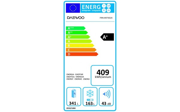 DAEWOO FRN-M570D2X - &Eacute;tiquette &eacute;nergie