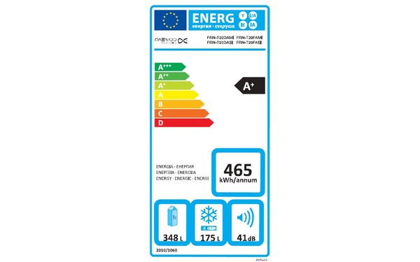 DAEWOO FRN-T20DAMI - &Eacute;tiquette &eacute;nergie