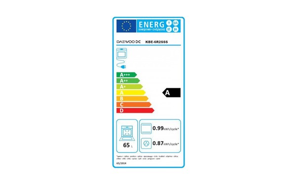DAEWOO KBE-6R2SSS - &Eacute;tiquette &eacute;nergie