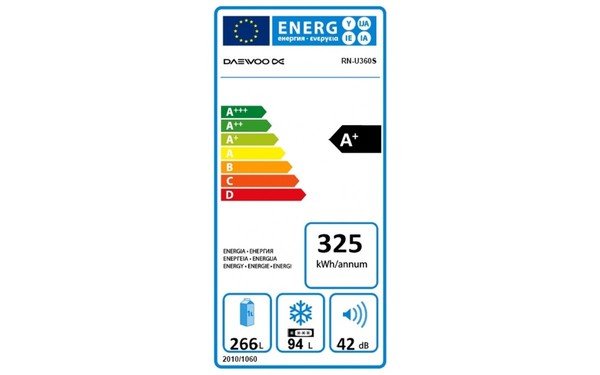 DAEWOO RN-U360S - &Eacute;tiquette &eacute;nergie
