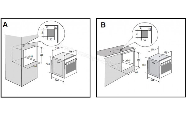 DE DIETRICH DFP7100X - Dimensions