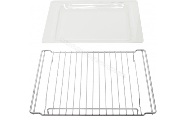 DE DIETRICH DKC7340G - Vue de la grille et du l&egrave;chefrite