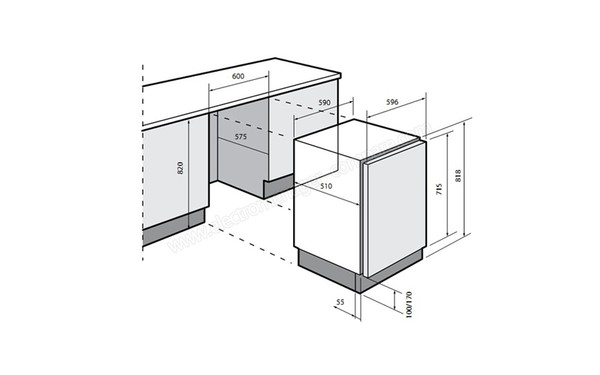 DE DIETRICH DLZ714B - Sch&eacute;ma d'encastrement