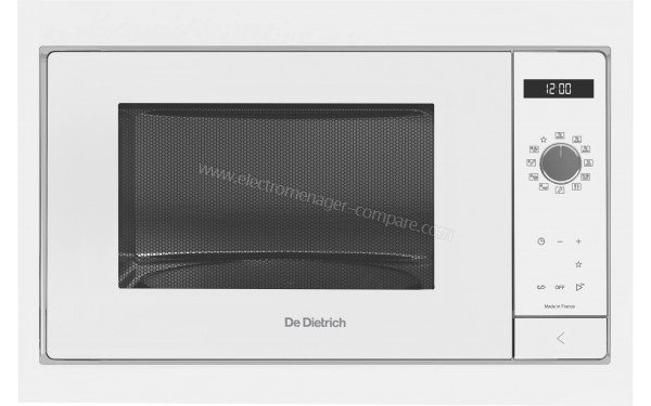 DE DIETRICH DME4310W - Vue de face (cr&eacute;dit : Boulanger)