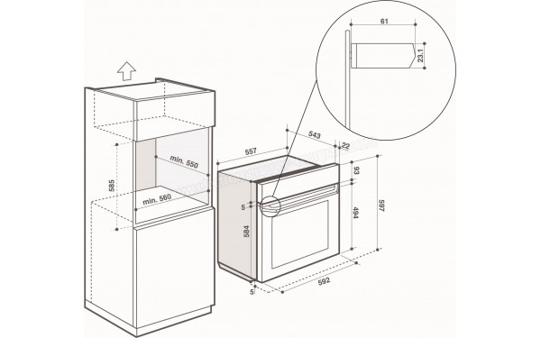 DE DIETRICH DOC4541X - Dimensions