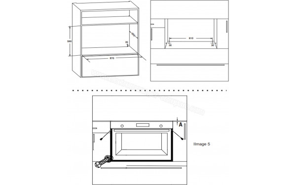 DE DIETRICH DOE7900BB - Dimensions