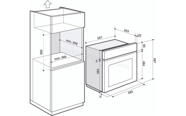 DE DIETRICH DOP4756X - Dimensions