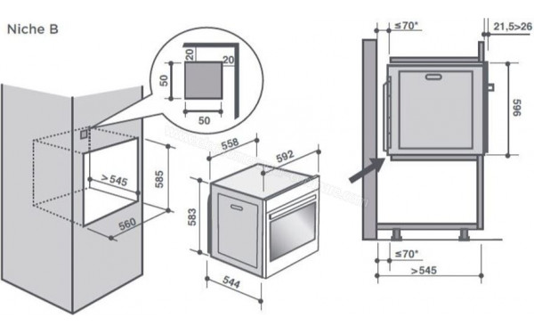 DE DIETRICH DOP8575G - Sch&eacute;ma technique