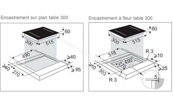DE DIETRICH DPI4230HT - Dimensions