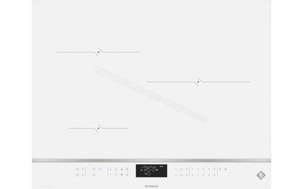 DE DIETRICH DPI4321W - Vue du dessus